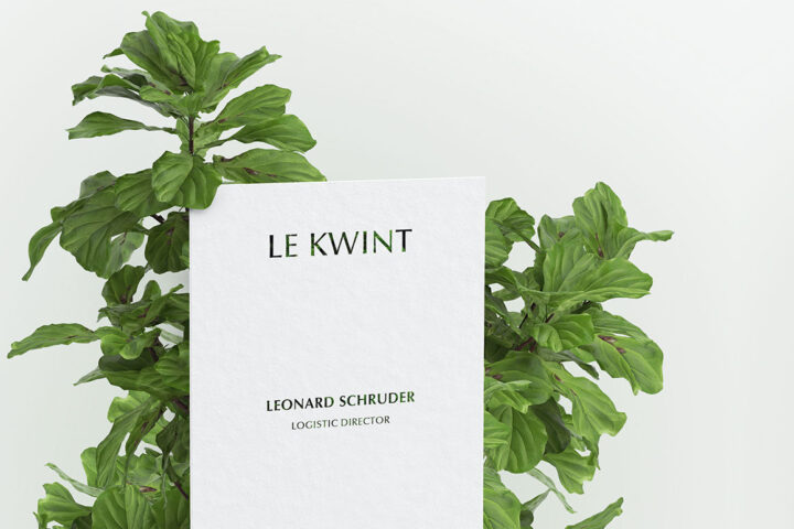 Business Card Mockup With Florals