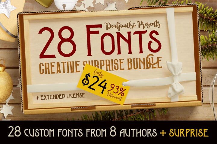 Creative Surprise Bundle vol.1 – 28 Fonts