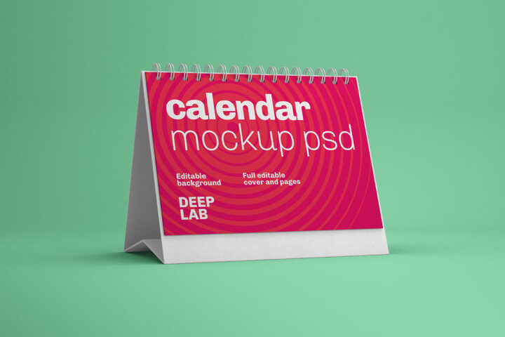 Desk Calendar – Free Mockup