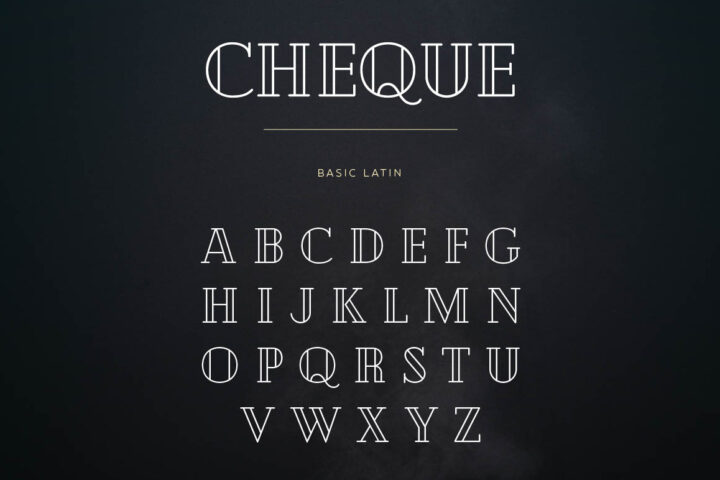 Cheque – Free Font