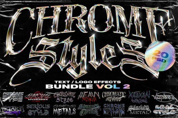 Chrome Text and Logo Effects 2