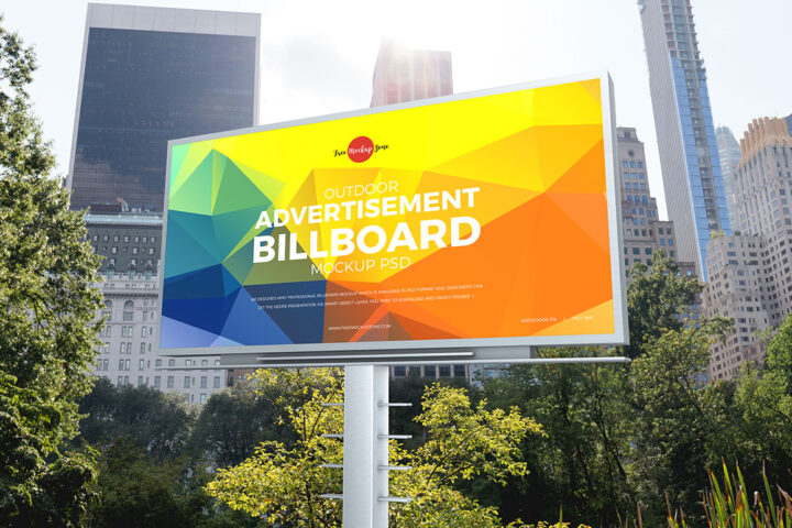 City Ad Billboard – Free Mockup