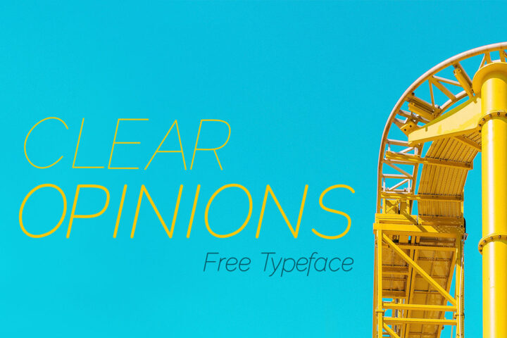 Clear Opinions – Free Font