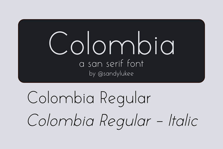 Colombia – Free Font