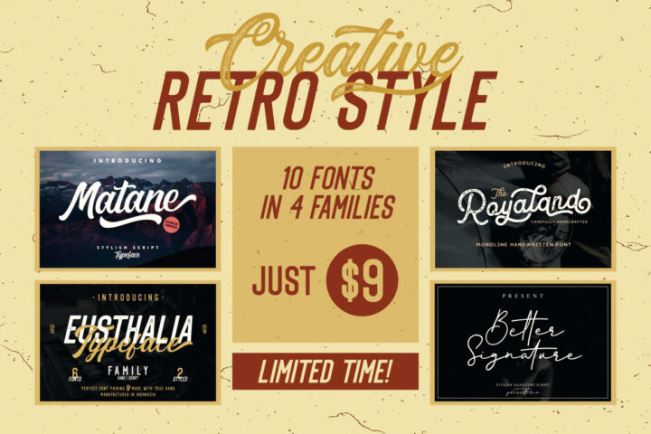 Creative Retro Style Fonts