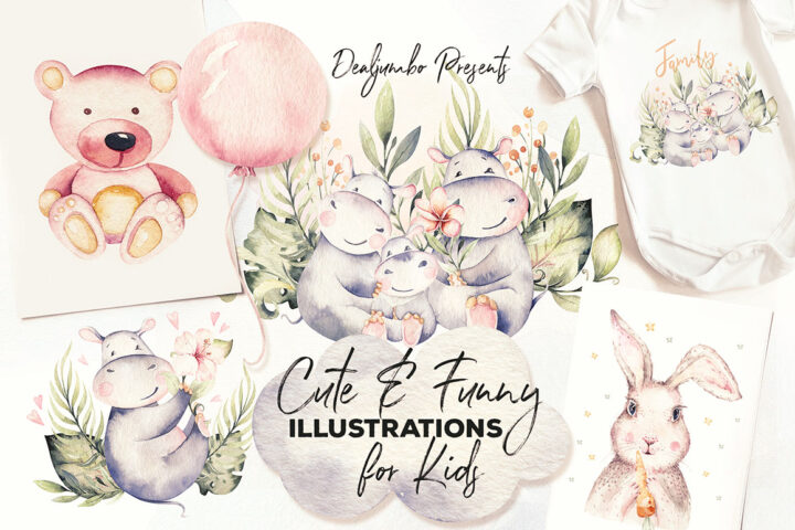 Cute & Funny Illustrations for Kids