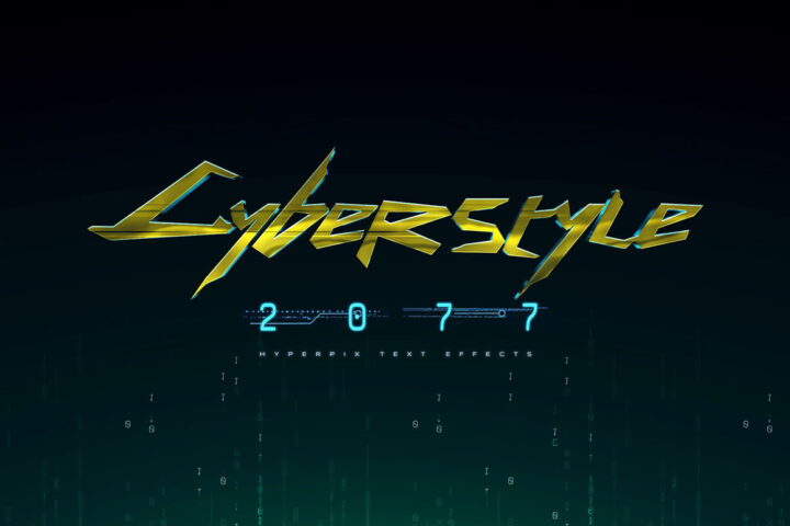 Cyberpunk 2077 – 3D Text Effect
