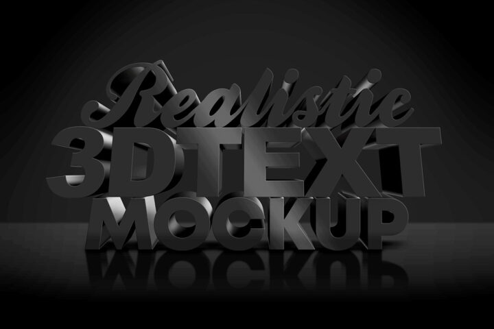 Dark – Free 3D Text Effect