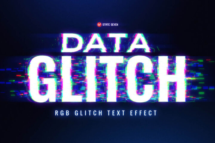 Data Glitch – Free Text Effect