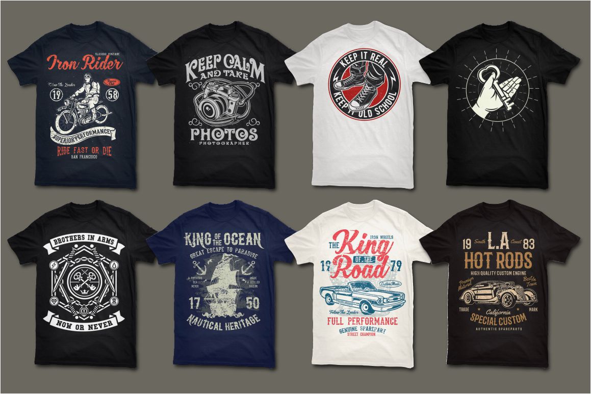 200 T-shirt Vector Designs - Dealjumbo