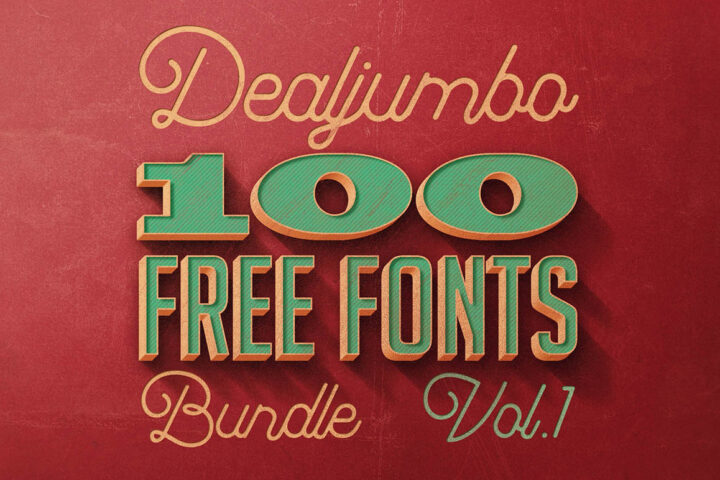 Dealjumbo 100 Free Fonts Giga Bundle v.1