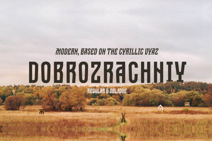 Dobrozrachniy – Free Font