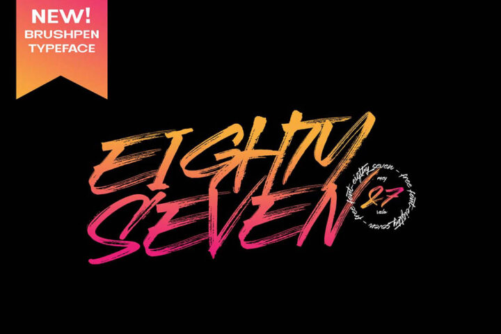 Eightyseven – Free Font