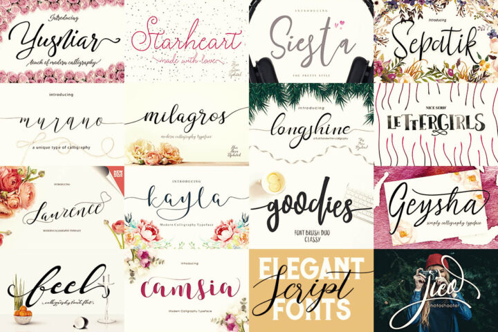 Elegant Script Fonts