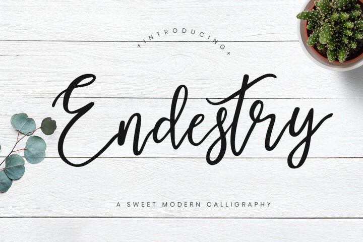 Endestry – Free Font