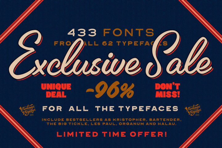 Exclusive Font Bundle – 433 in 1