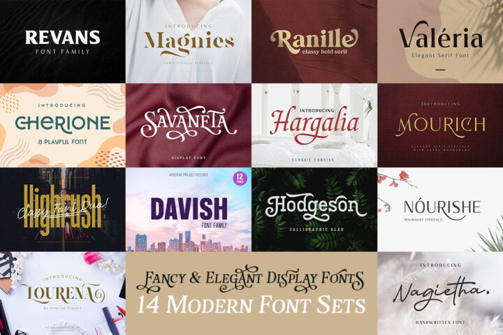 Fancy & Elegant Display Fonts