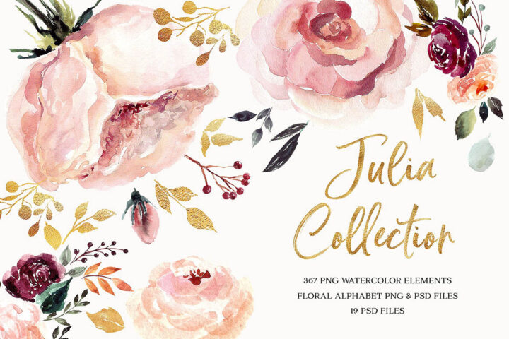 Floral Watercolor Collection