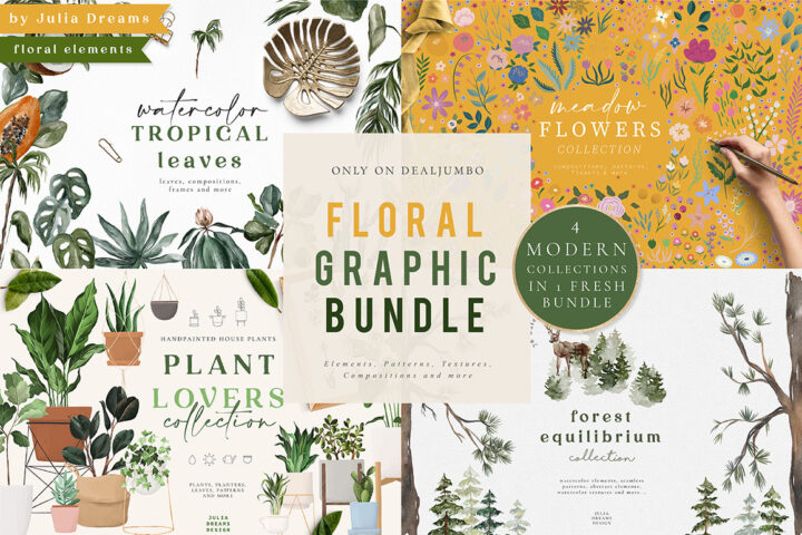 Floral Graphic Bundle