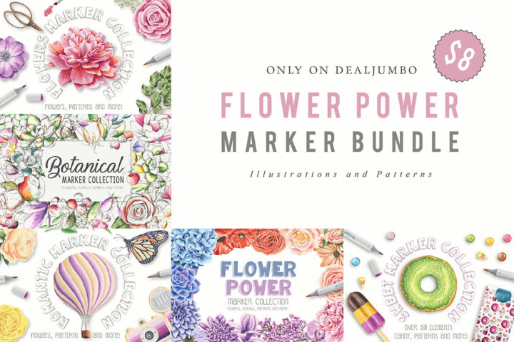 Flower Power Marker Bundle