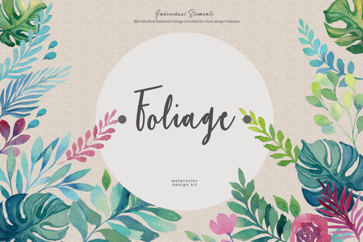 Free Foliage Watercolor Kit