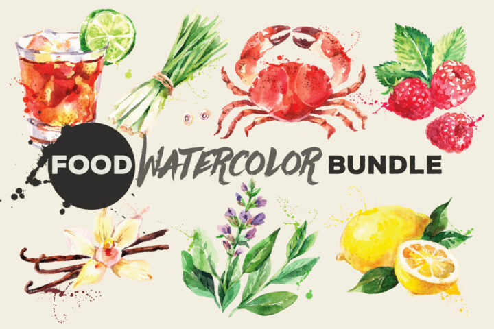 Food Watercolor Bundle