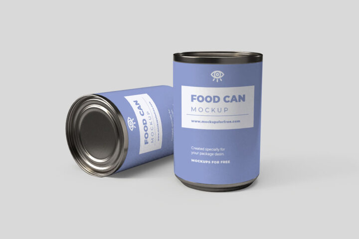 Food Can – Free Mockup
