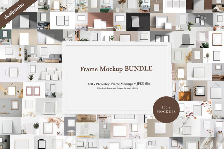 100 Frame Mockups Bundle
