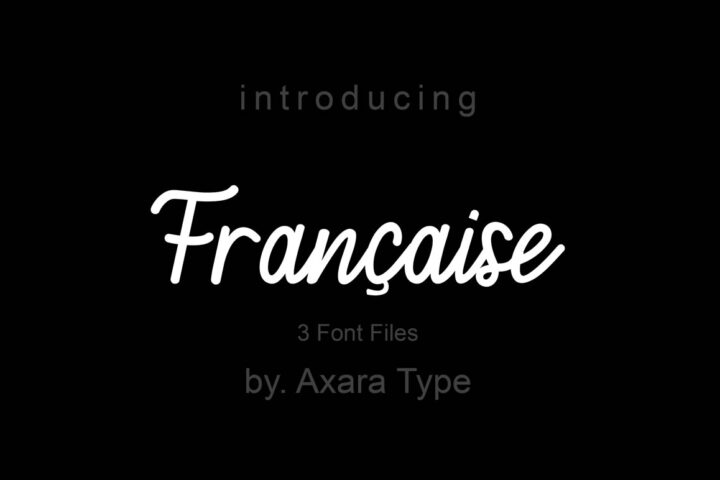 Francaise – 3 Free Fonts
