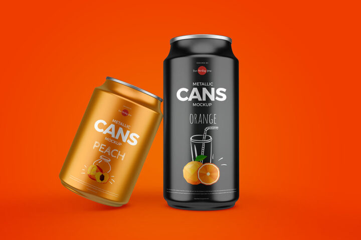 Drink Cans – Free Mockup