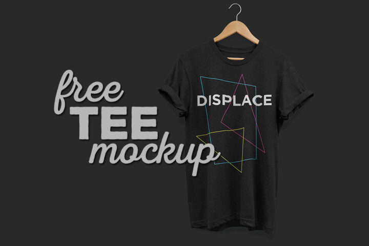 Free Acid Wash Tee Mockup