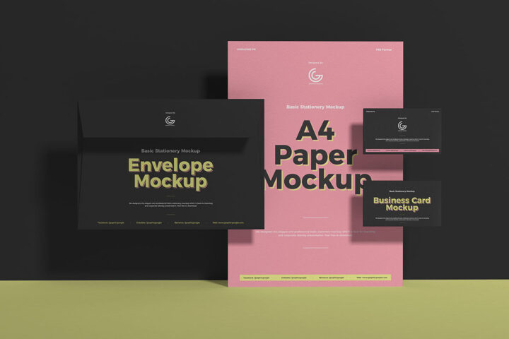 Basic Stationery – Free Mockup