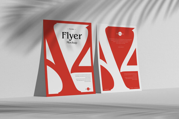 2 Brand Flyers – Free Mockup