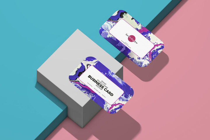 Rounded Business Card – Free Mockup