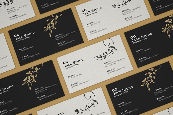 Lot of Business Cards – Free Mockup