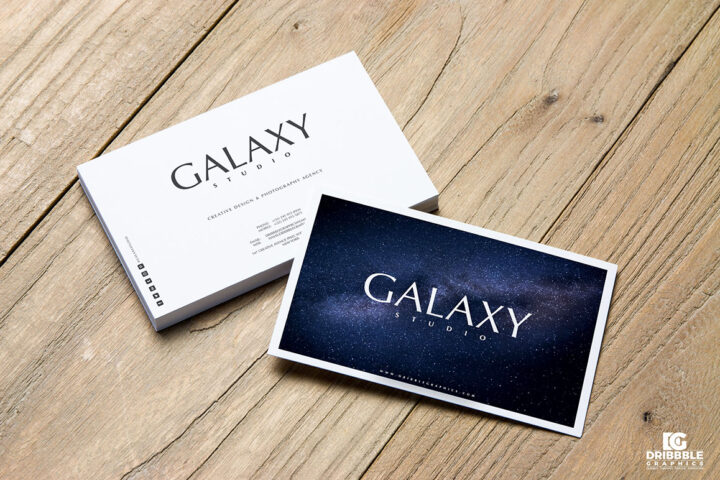 Business Cards on Wood – Free Mockup