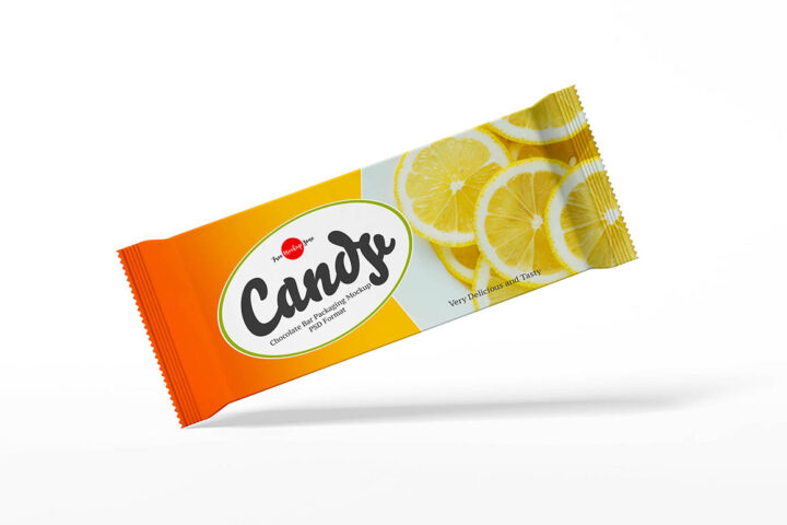 Candy Chocolate Bar – Free Mockup