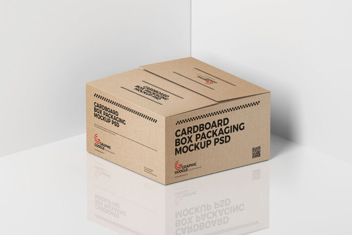 Cardboard Box – Free Mockup