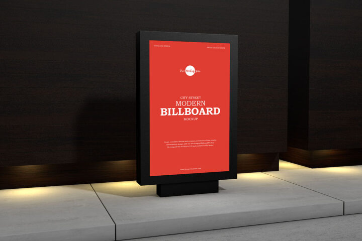 Street Modern Billboard – Free Mockup
