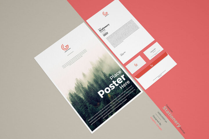 Corporate Stationery – Free Mockup