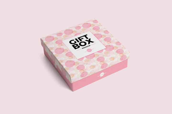 Free Gift Box – Free Mockup