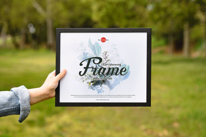 Hand Showing Frame – Free Mockup