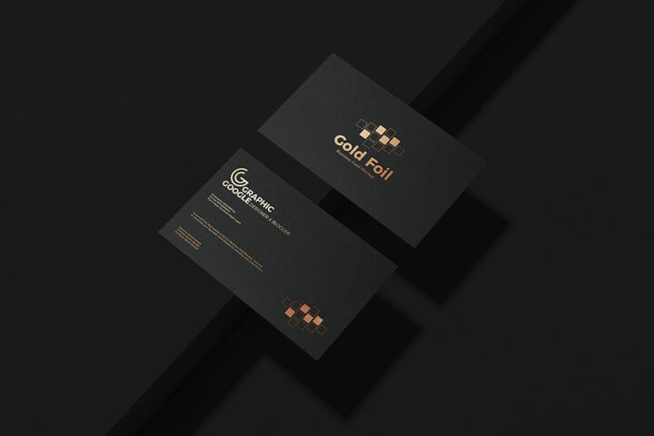 Gold Foil Business Card – Free Mockup