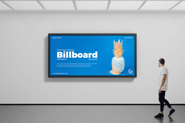 Indoor Billboard – Free Mockup