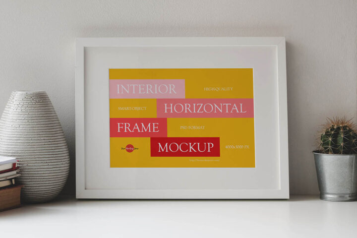 Interior Horizontal Frame – Free Mockup