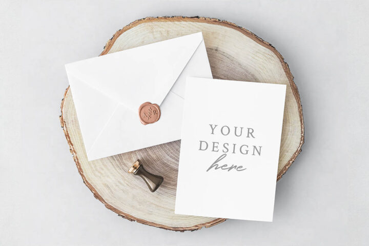 Free Card & Envelope Mockup