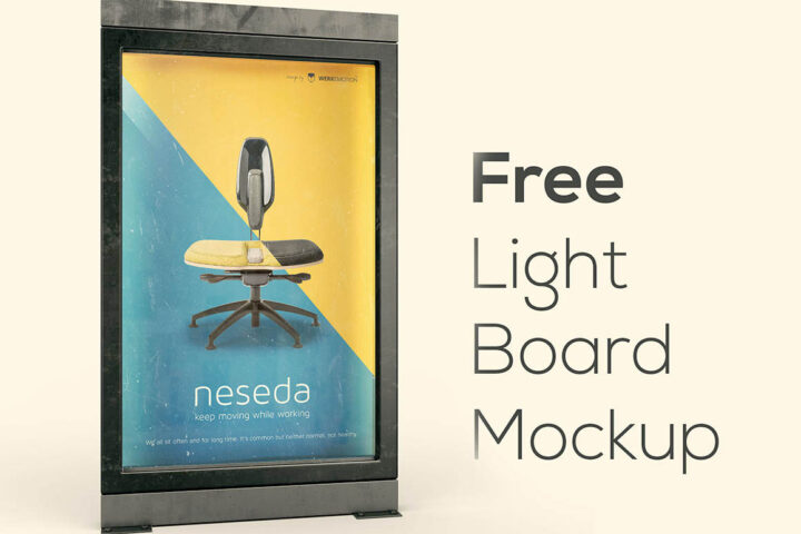 Light Board – Free Mockup