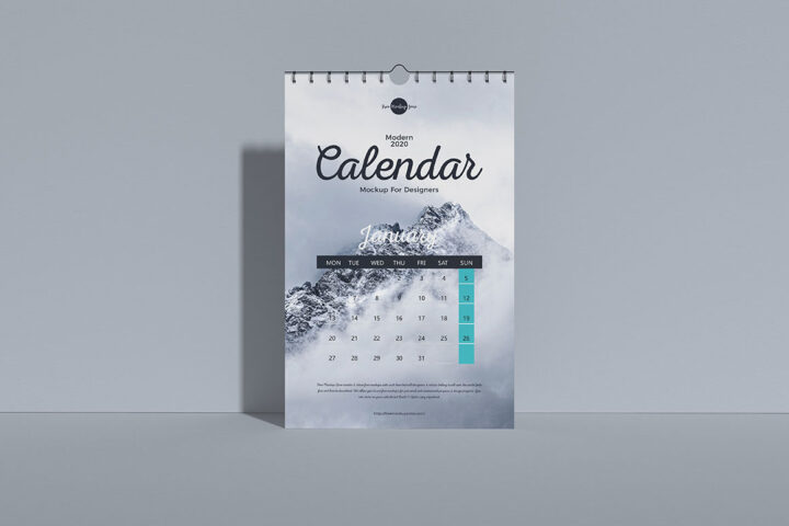 Wall Calendar – Free Mockup