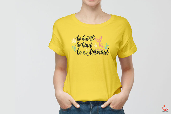 Free Girl T-shirt Mockup