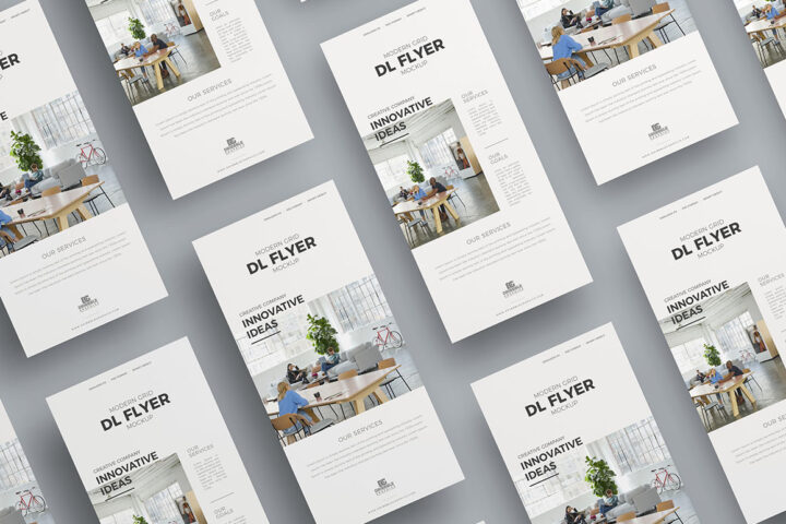 Grid Flyer – Free Mockup